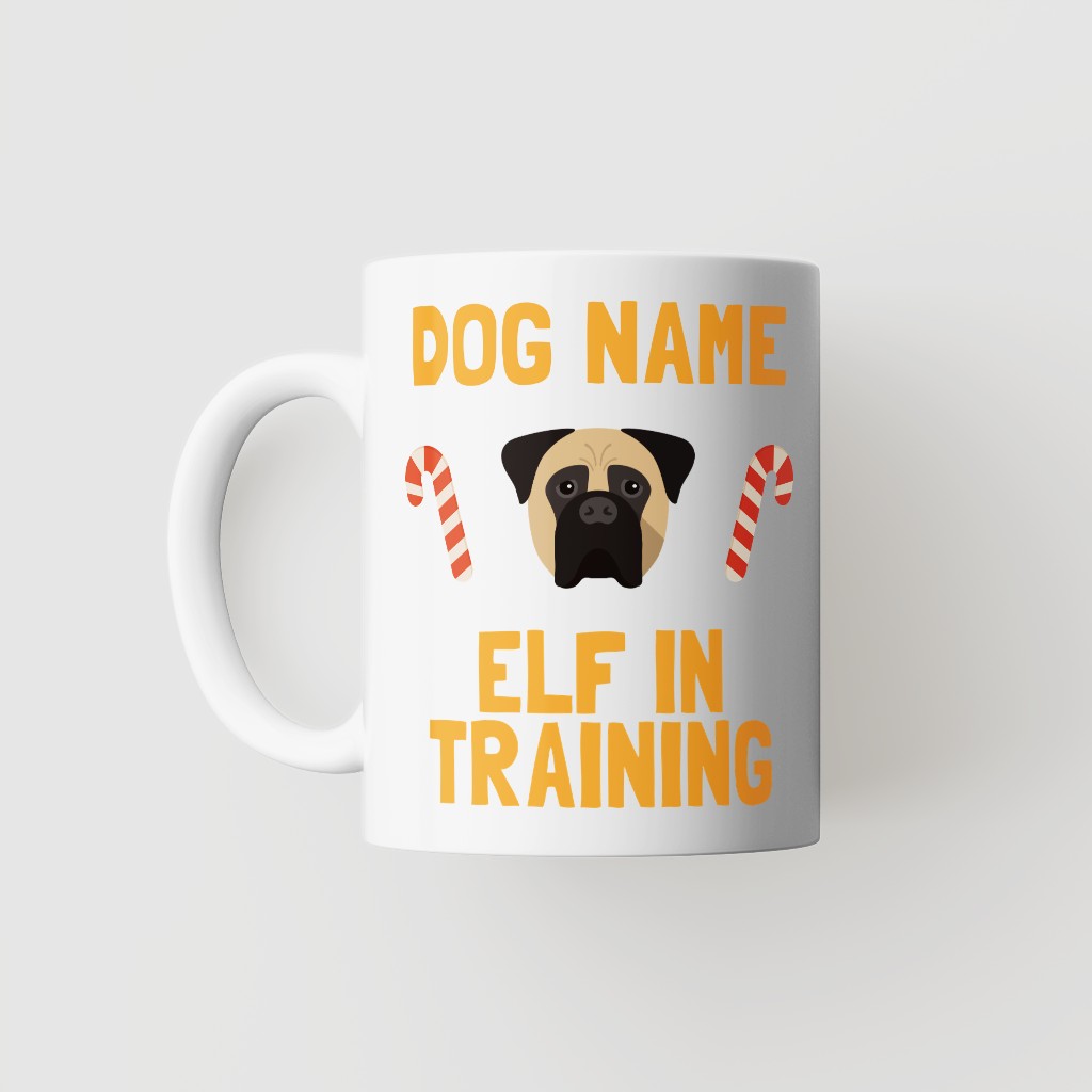Elf In Training: Personalised {breedFullName} Mug