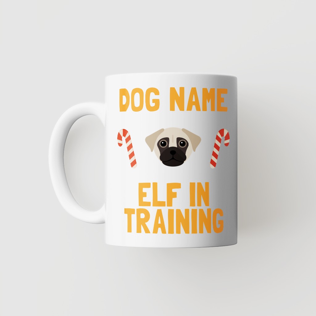 Elf In Training: Personalised {breedFullName} Mug