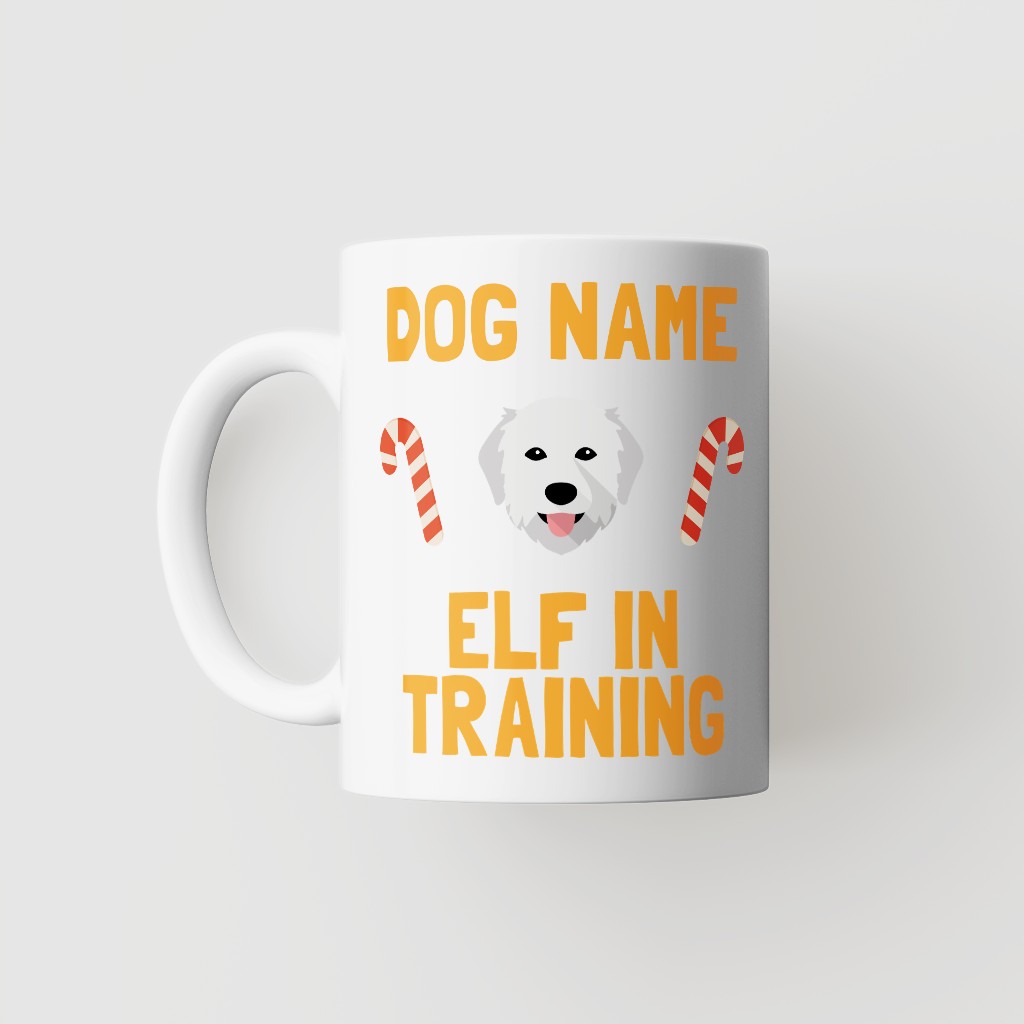 Elf In Training: Personalised {breedFullName} Mug