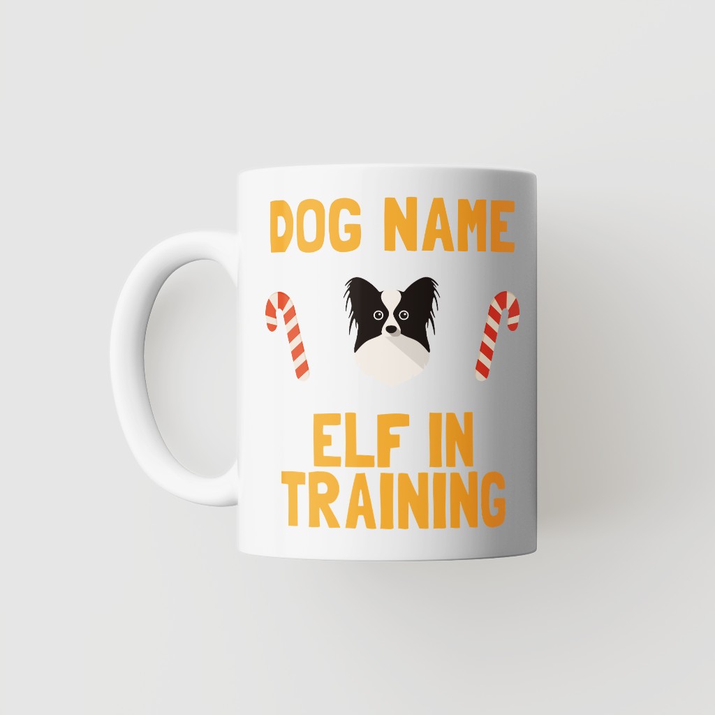 Elf In Training: Personalised {breedFullName} Mug