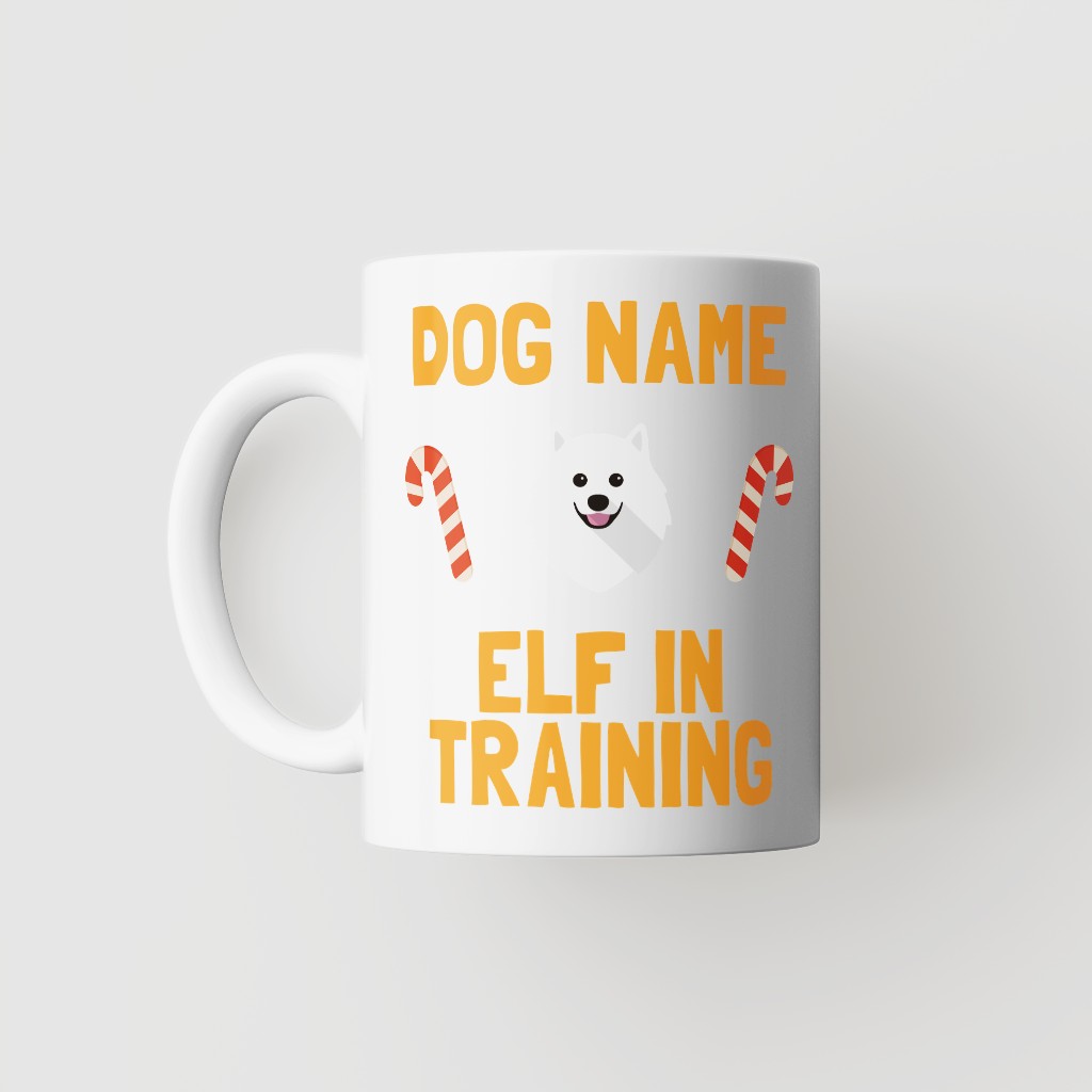 Elf In Training: Personalised {breedFullName} Mug