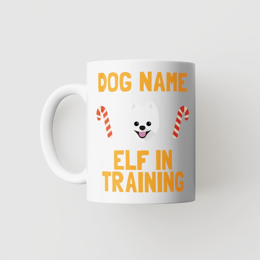 Elf In Training: Personalised {breedFullName} Mug