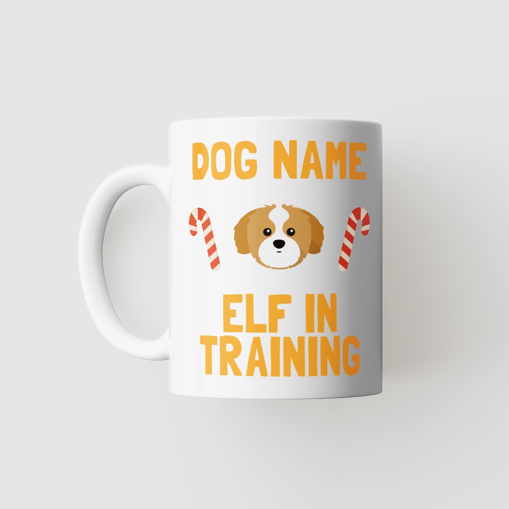 Elf In Training: Personalised {breedFullName} Mug