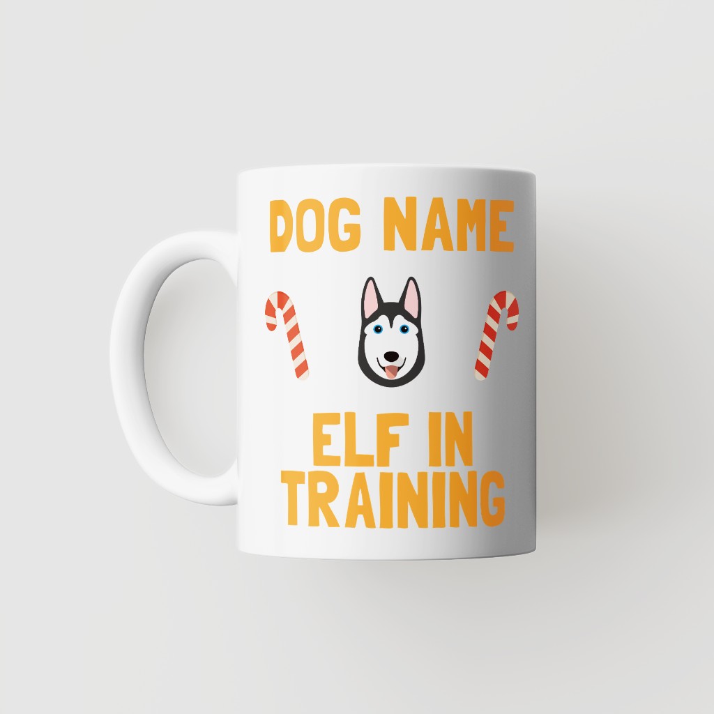 Elf In Training: Personalised {breedFullName} Mug