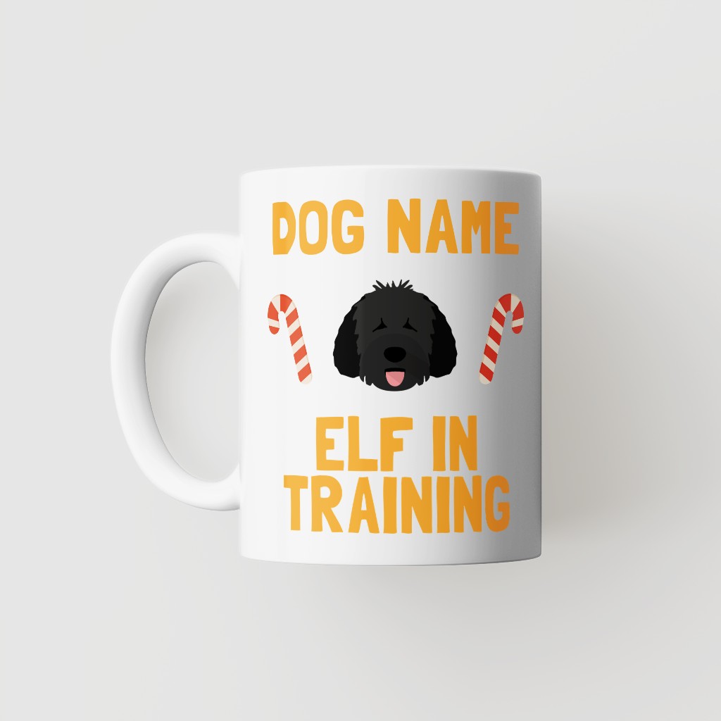 Elf In Training: Personalised {breedFullName} Mug