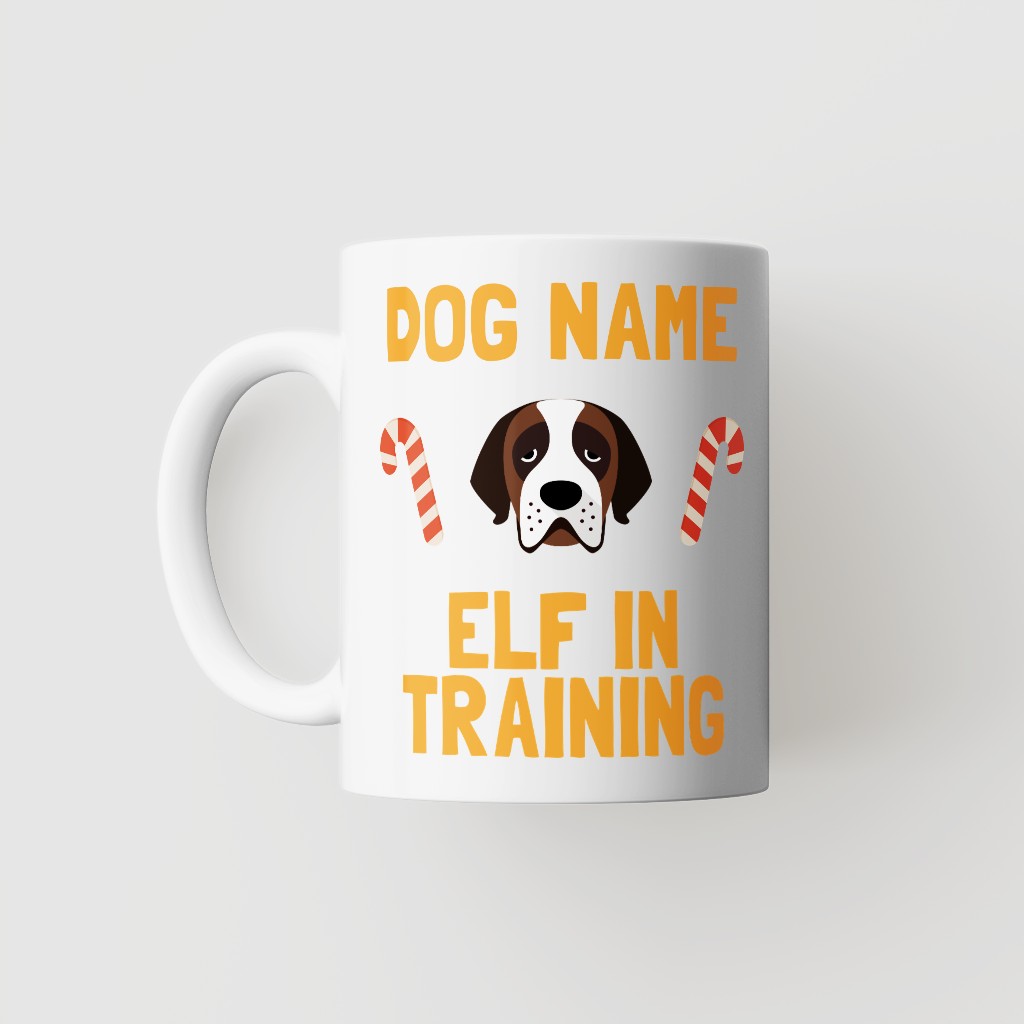Elf In Training: Personalised {breedFullName} Mug