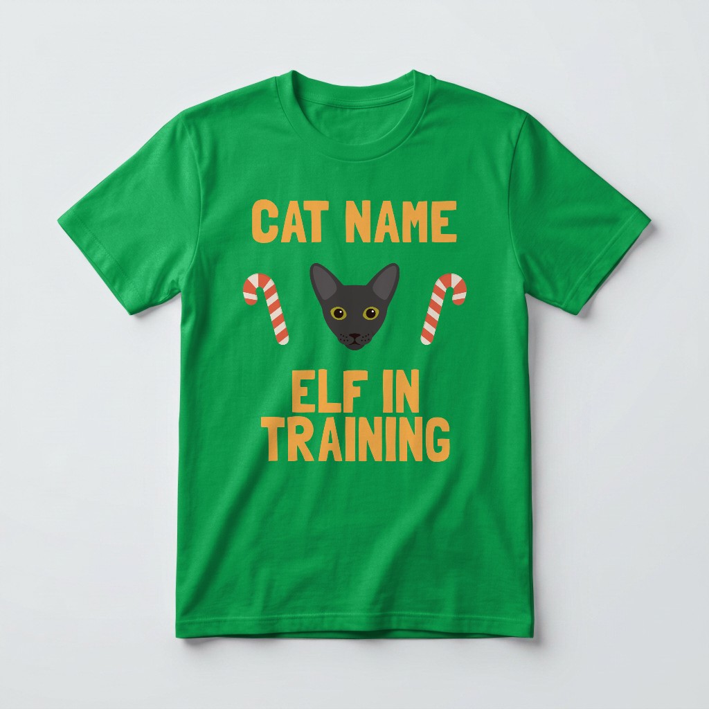 Elf In Training: Personalised {breedFullName} T-Shirt