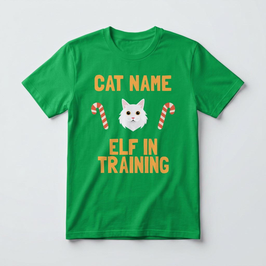 Elf In Training: Personalised {breedFullName} T-Shirt