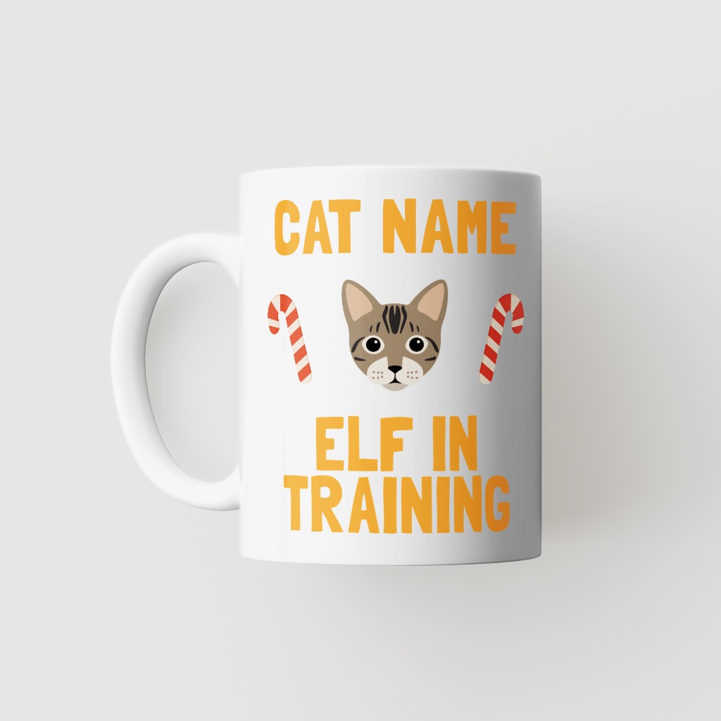 Elf In Training: Personalised {breedFullName} Mug
