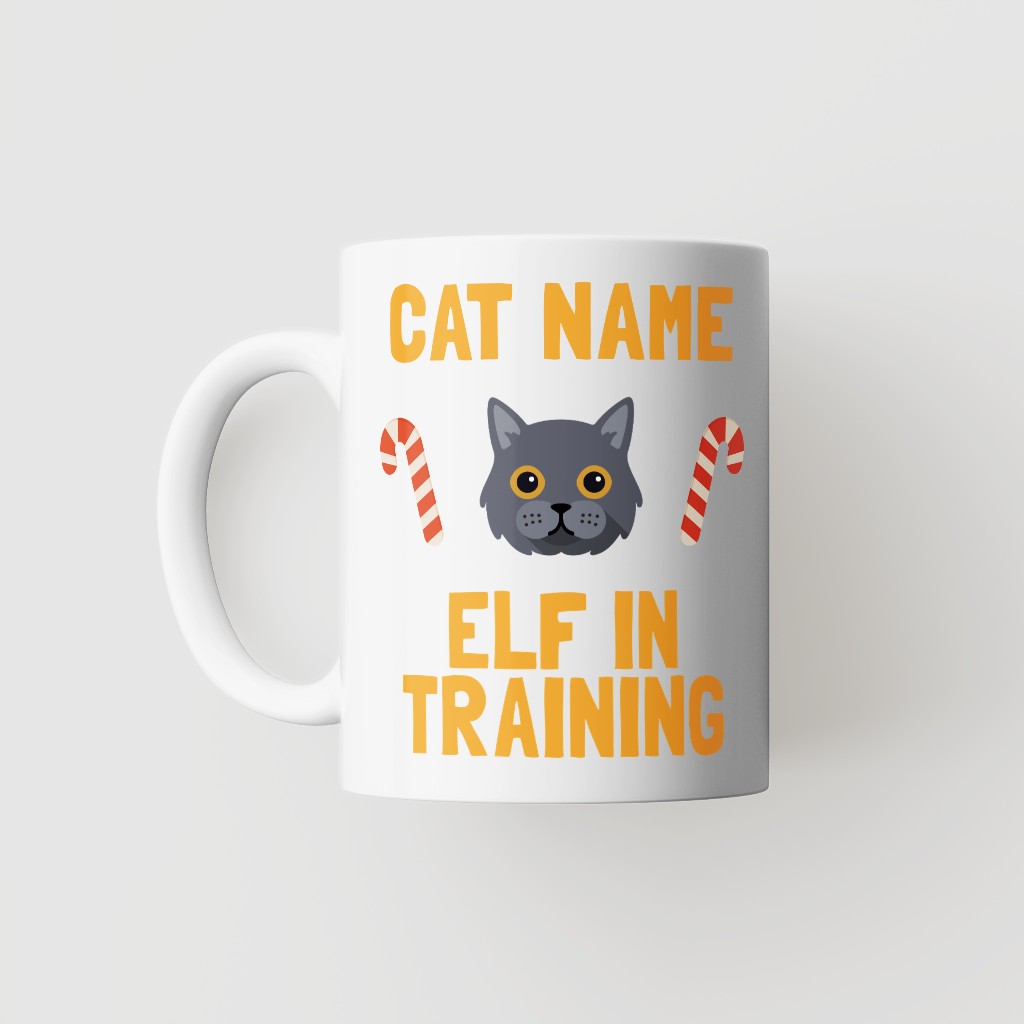 Elf In Training: Personalised {breedFullName} Mug