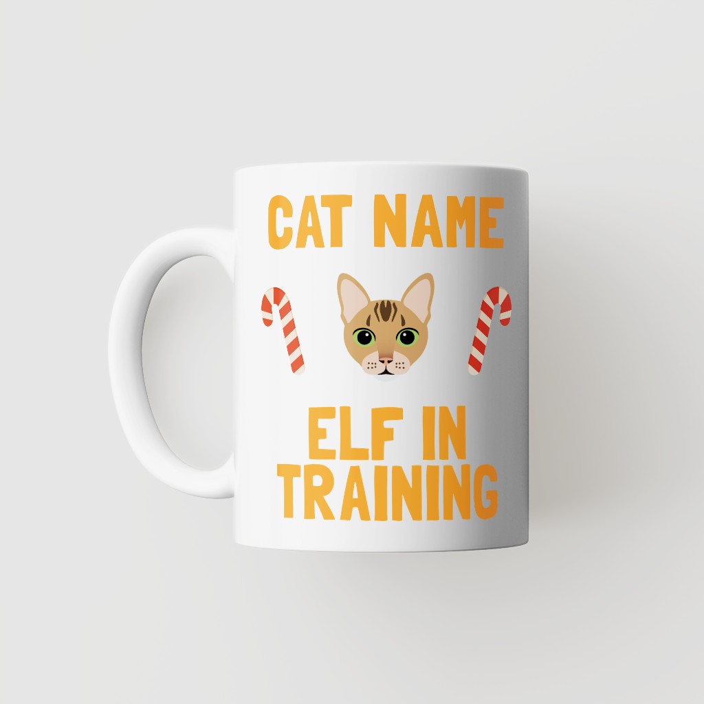 Elf In Training: Personalised {breedFullName} Mug