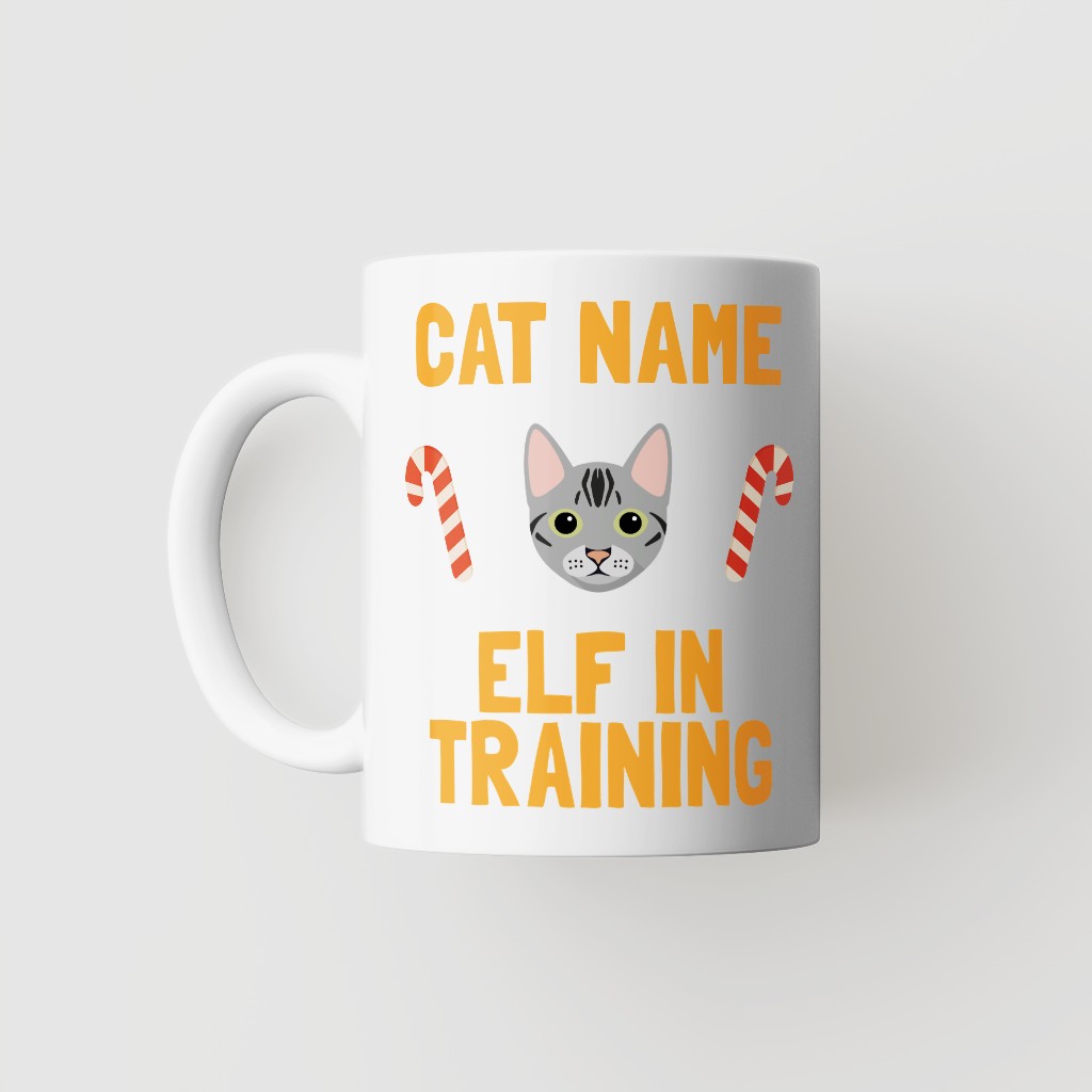 Elf In Training: Personalised {breedFullName} Mug