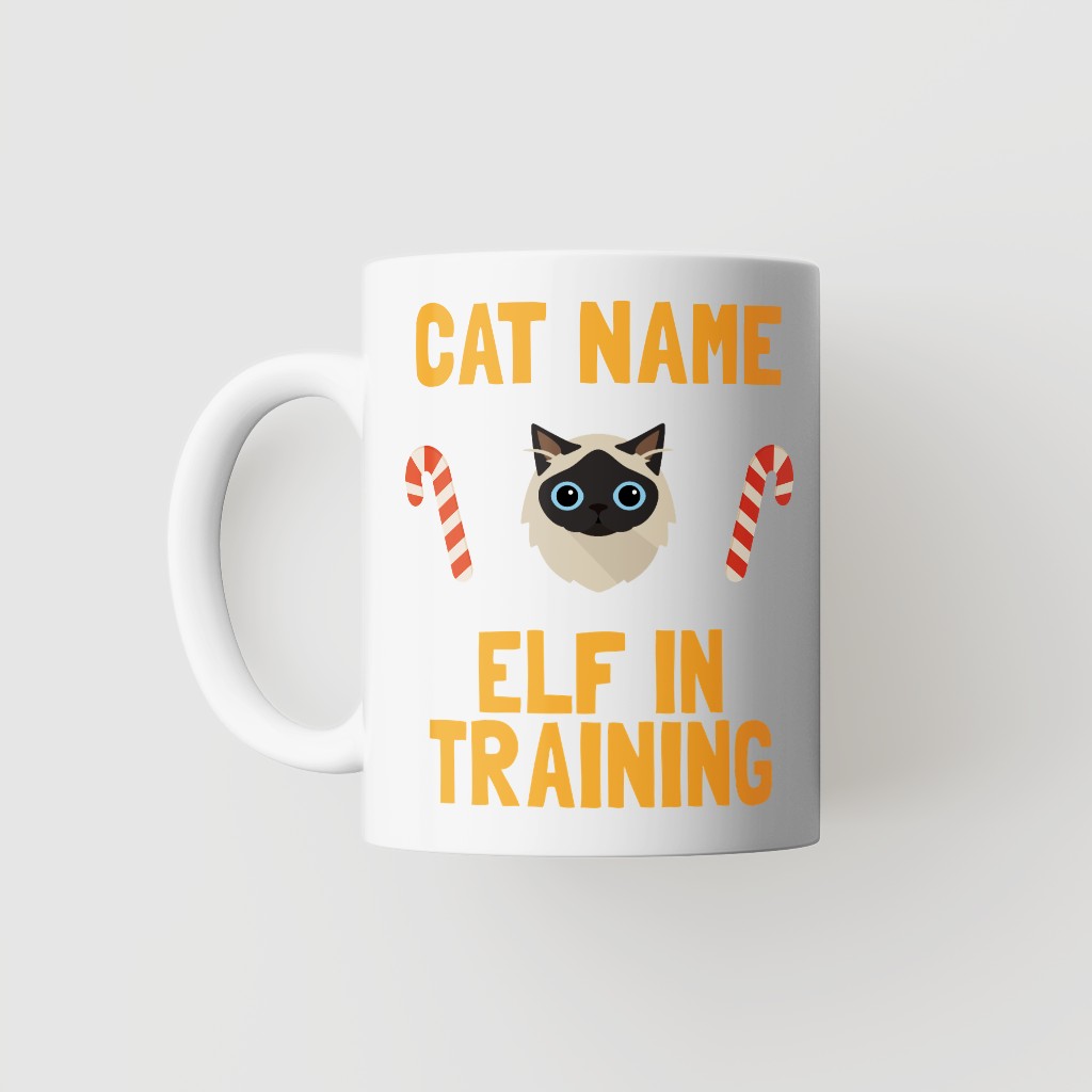 Elf In Training: Personalised {breedFullName} Mug