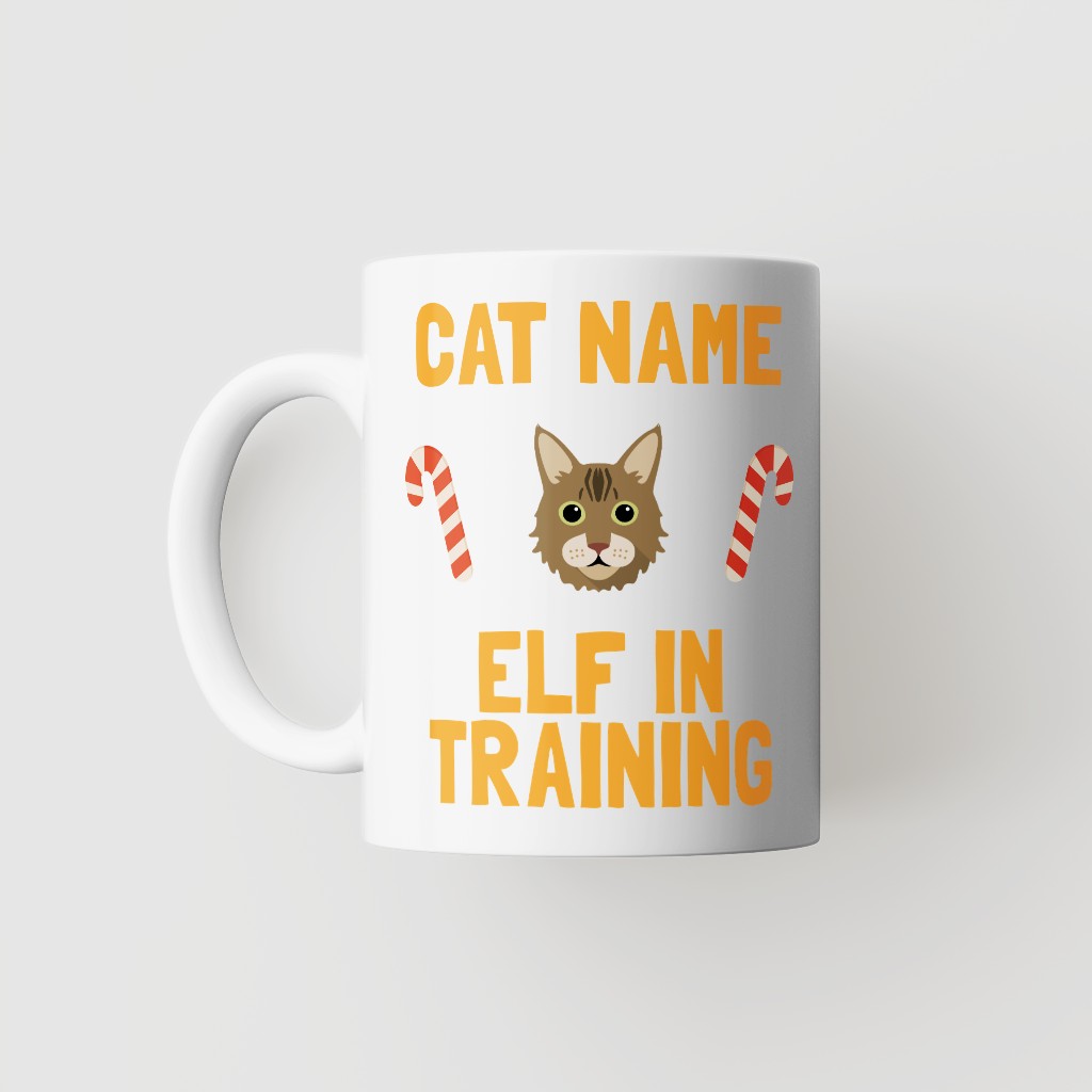 Elf In Training: Personalized {breedFullName} Mug