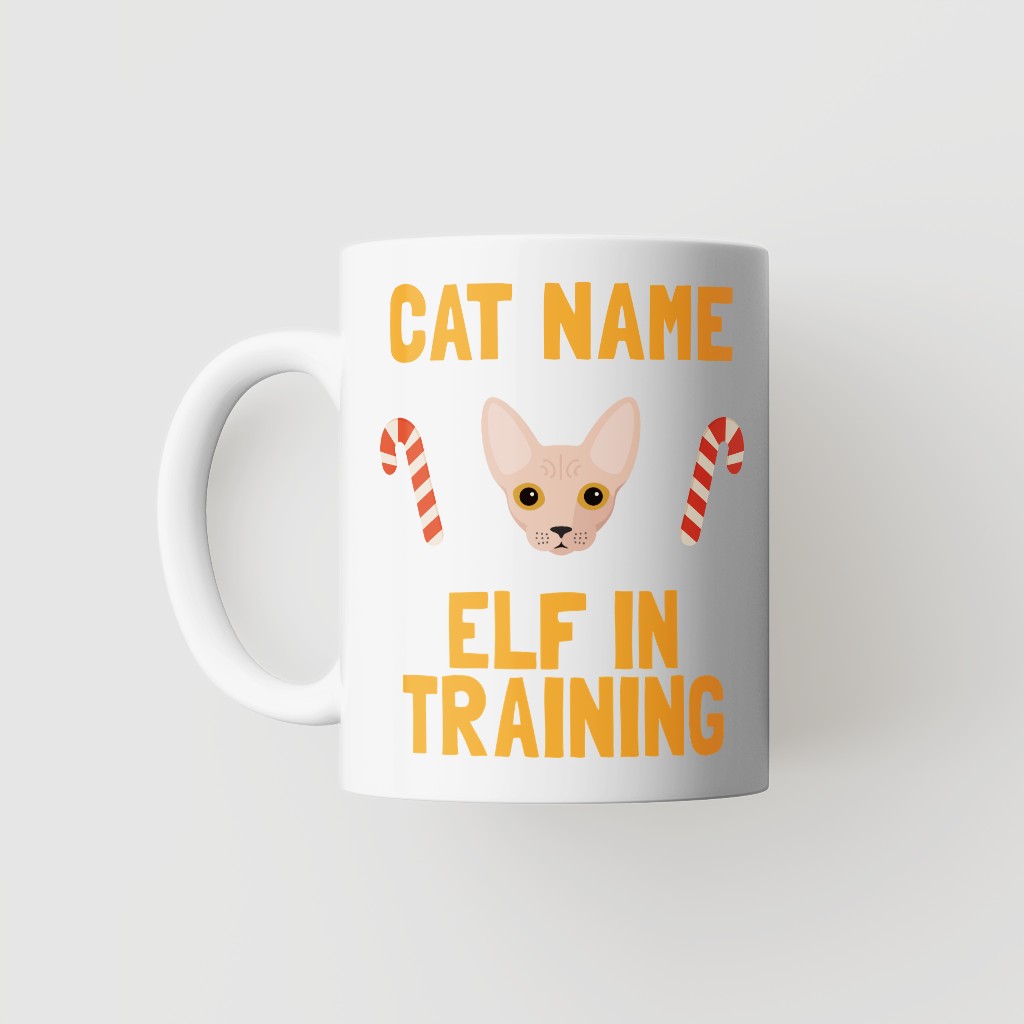 Elf In Training: Personalized {breedFullName} Mug