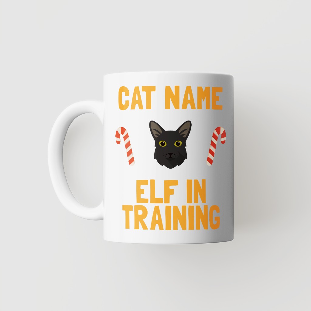 Elf In Training: Personalized {breedFullName} Mug