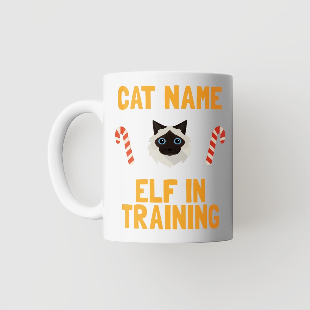 Elf In Training: Personalised {breedFullName} Mug