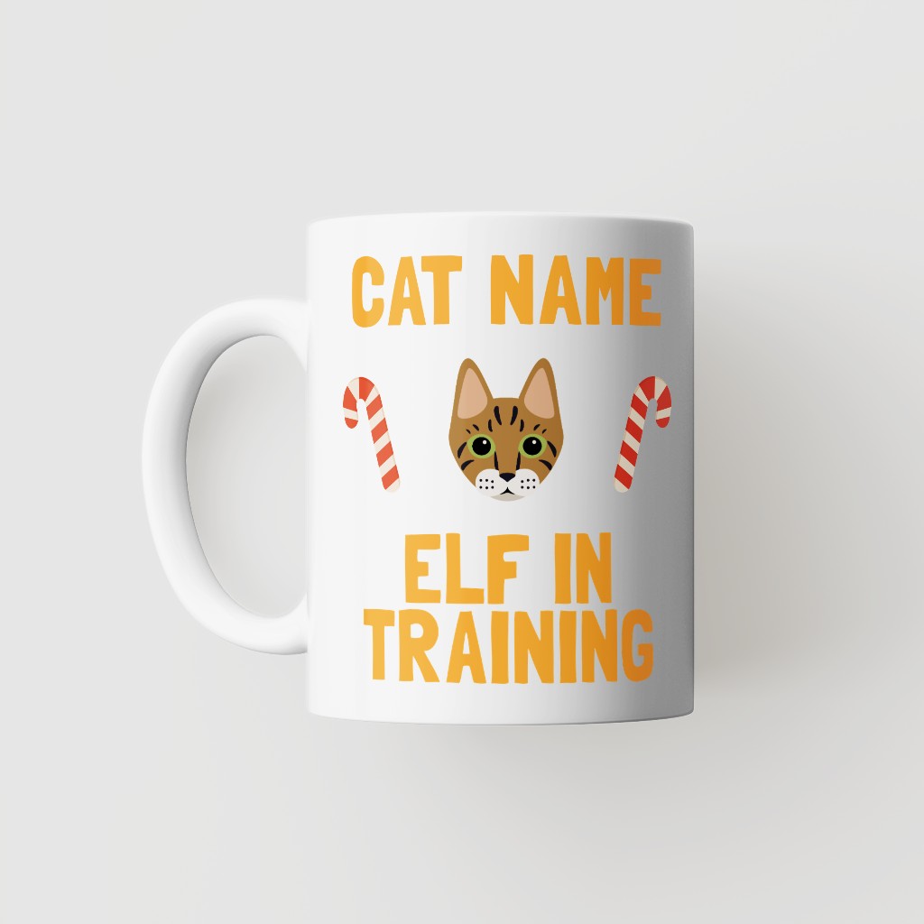 Elf In Training: Personalised {breedFullName} Mug