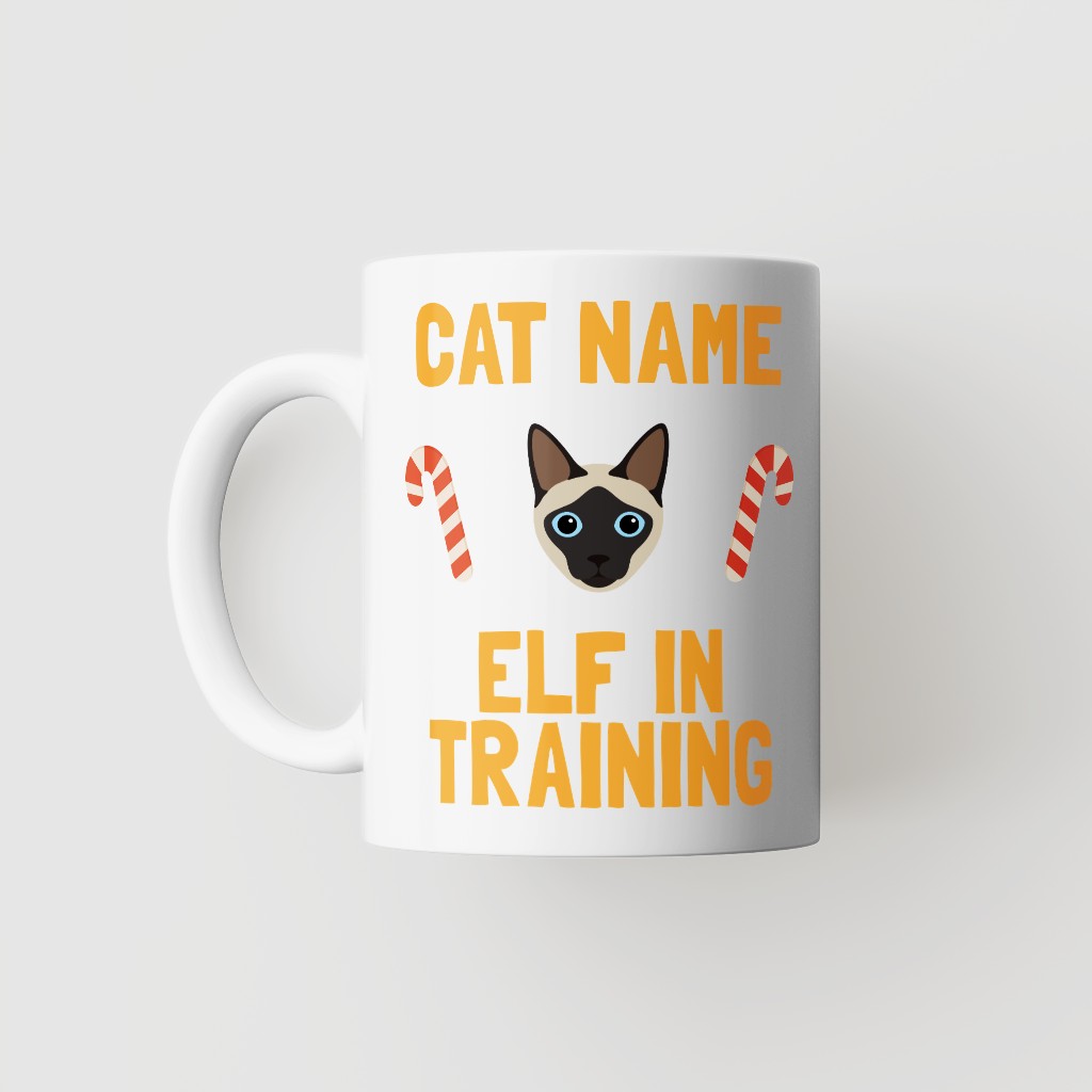 Elf In Training: Personalised {breedFullName} Mug