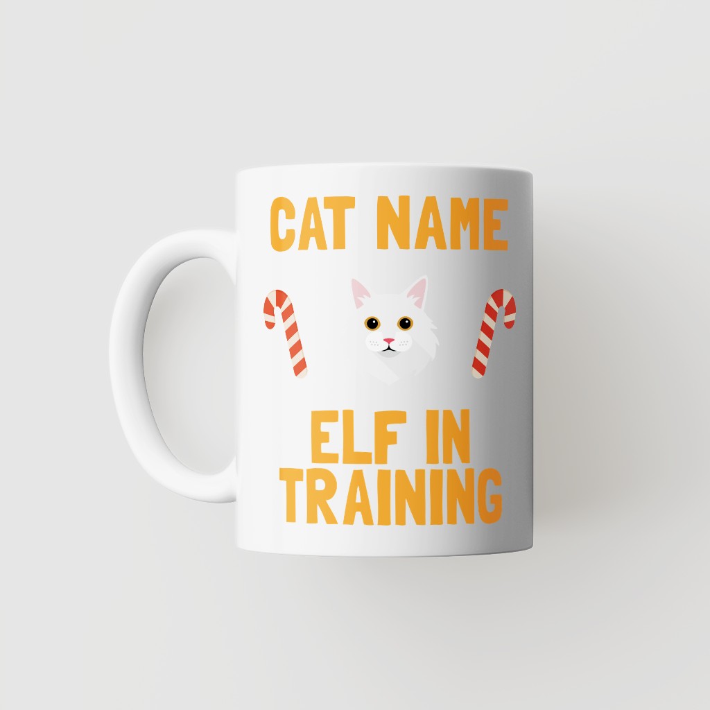 Elf In Training: Personalised {breedFullName} Mug