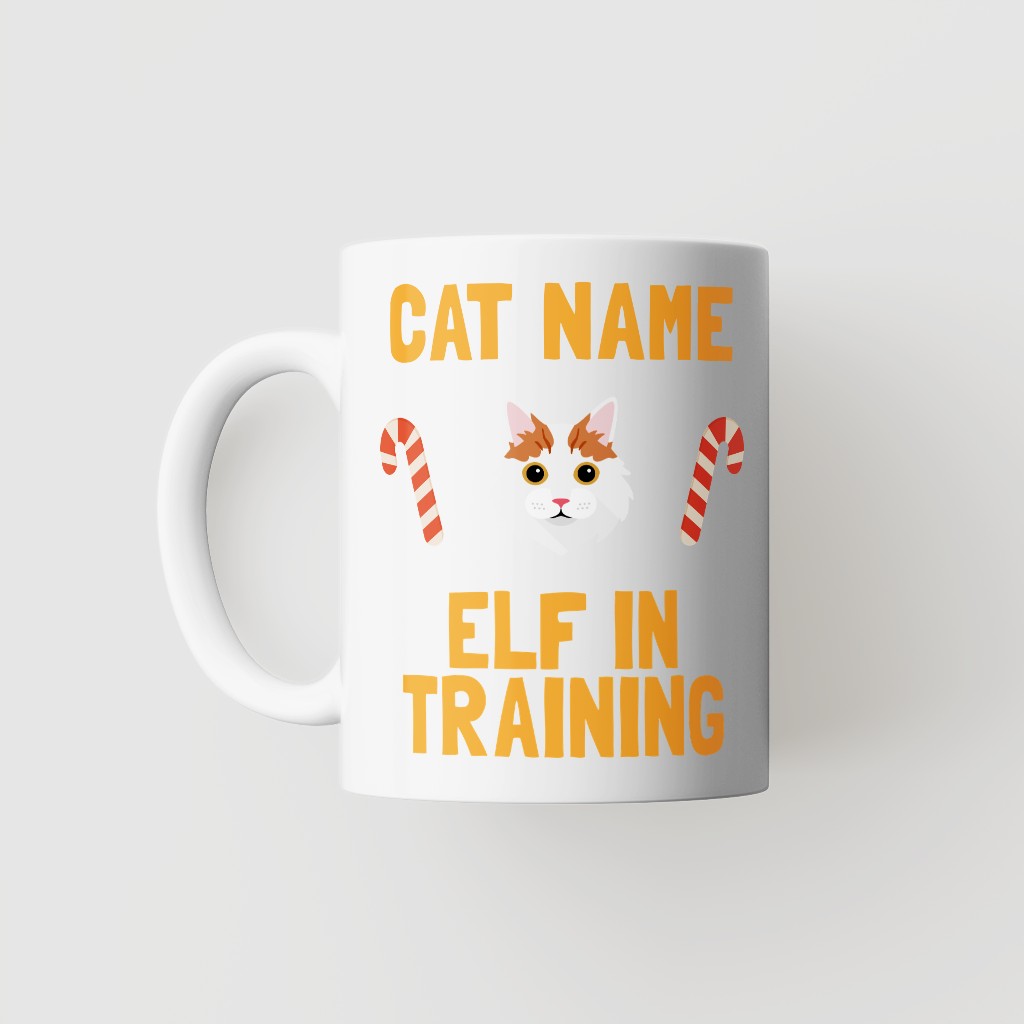 Elf In Training: Personalised {breedFullName} Mug