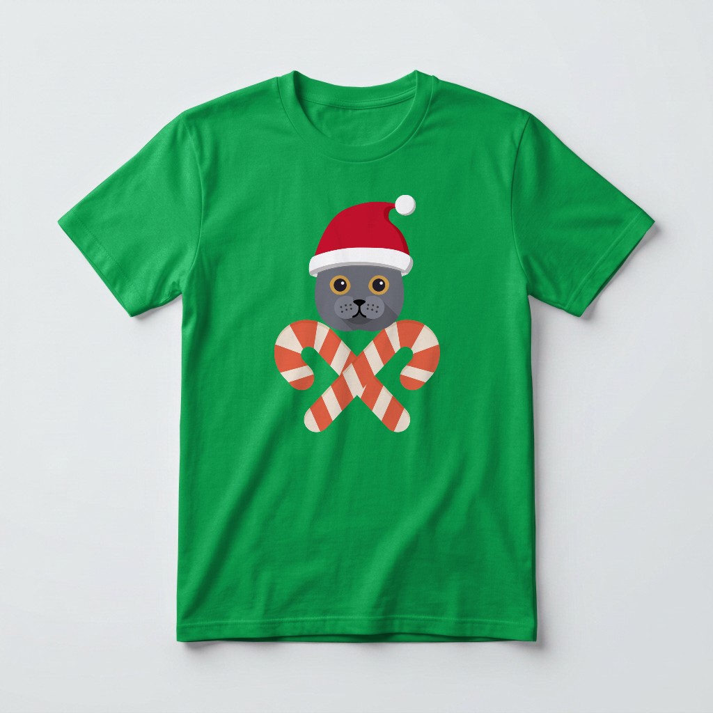Candy Cane Crossbones: Personalised {breedFullName} T-Shirt