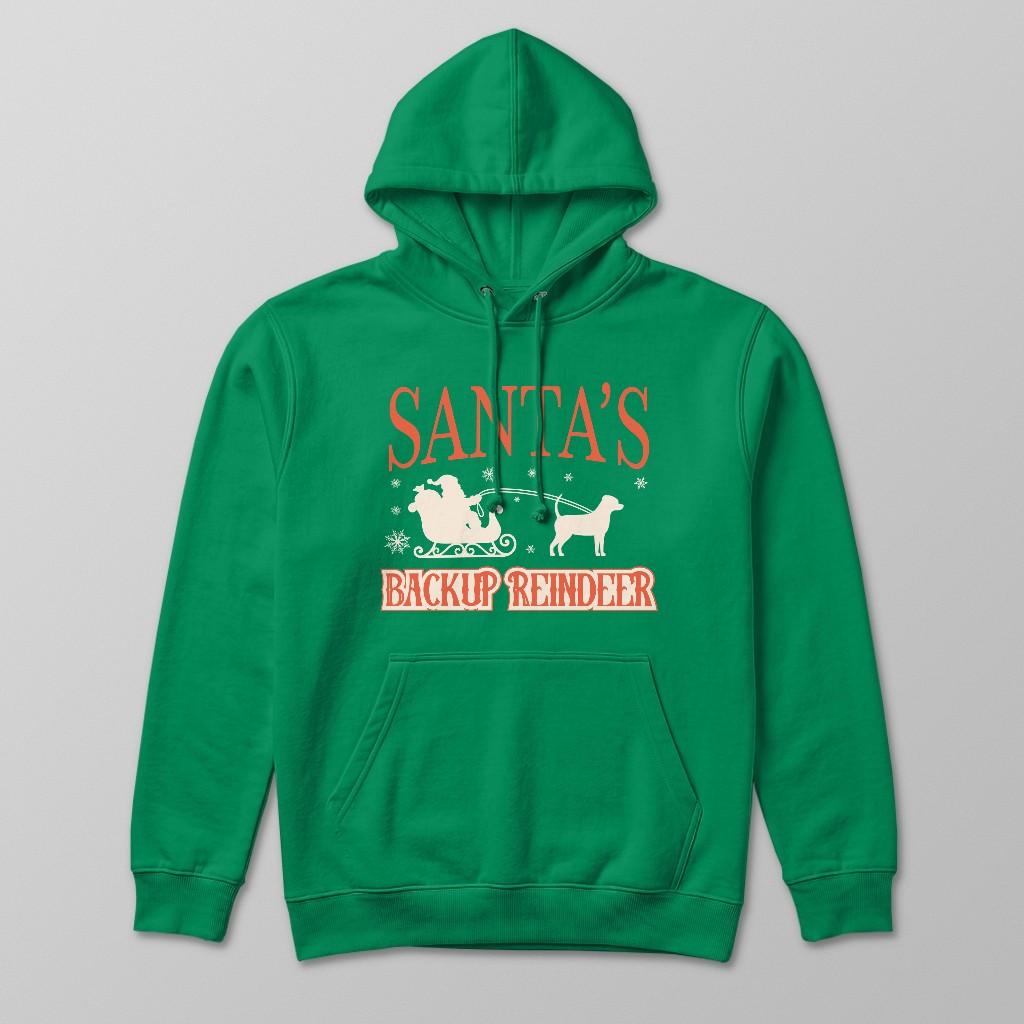 Santa's Backup Reindeer: Personalized {breedFullName} Hoodie