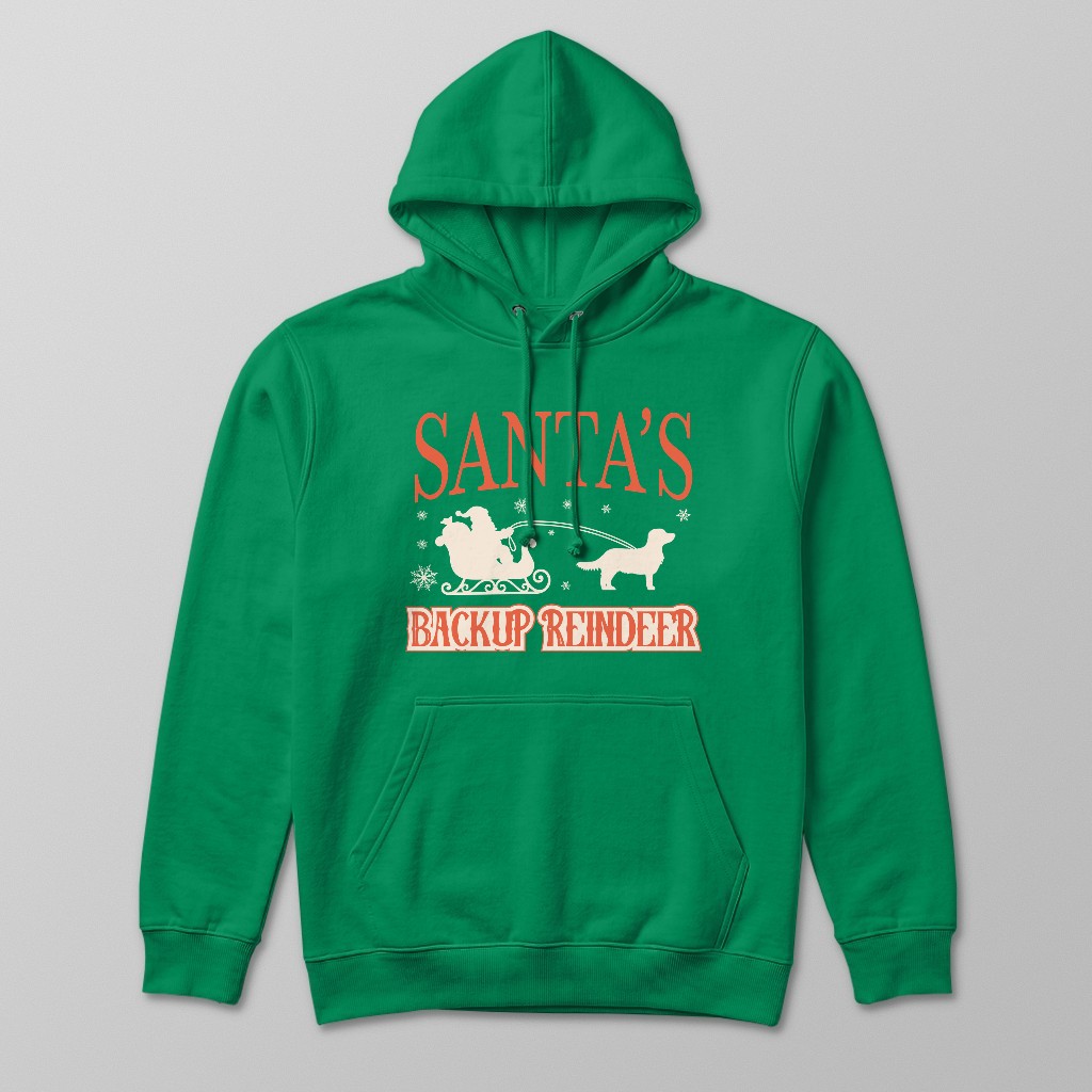 Santa's Backup Reindeer: Personalised {breedFullName} Hoodie