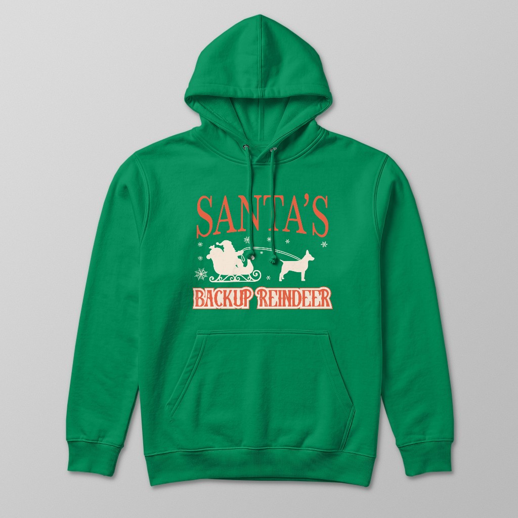 Santa's Backup Reindeer: Personalised {breedFullName} Hoodie