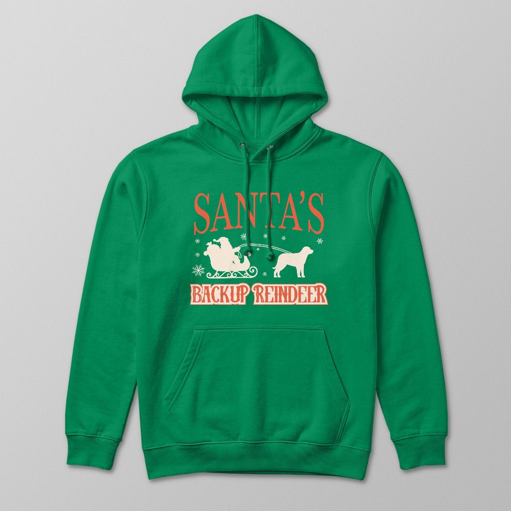 Santa's Backup Reindeer: Personalised {breedFullName} Hoodie
