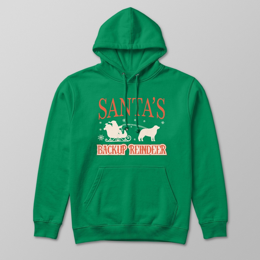 Santa's Backup Reindeer: Personalised {breedFullName} Hoodie