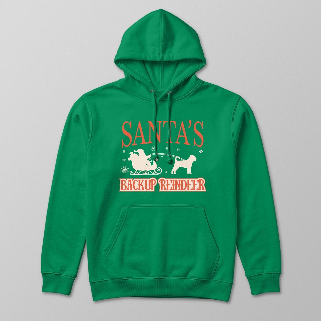Santa's Backup Reindeer: Personalised {breedFullName} Hoodie