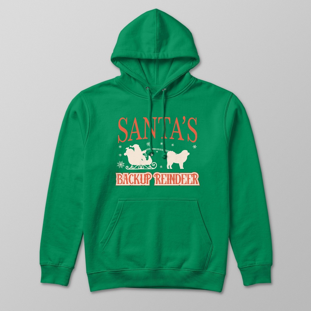 Santa's Backup Reindeer: Personalised {breedFullName} Hoodie
