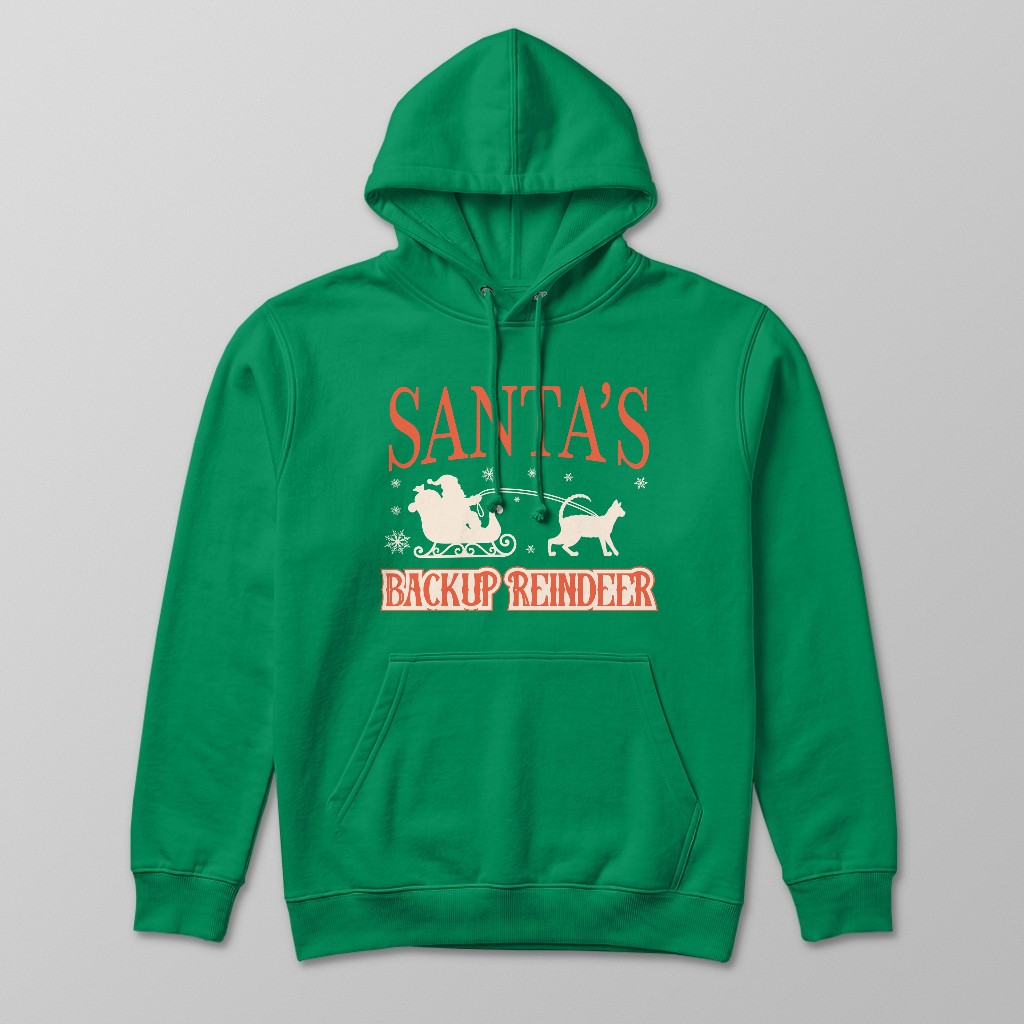Santa's Backup Reindeer: Personalised {breedFullName} Hoodie