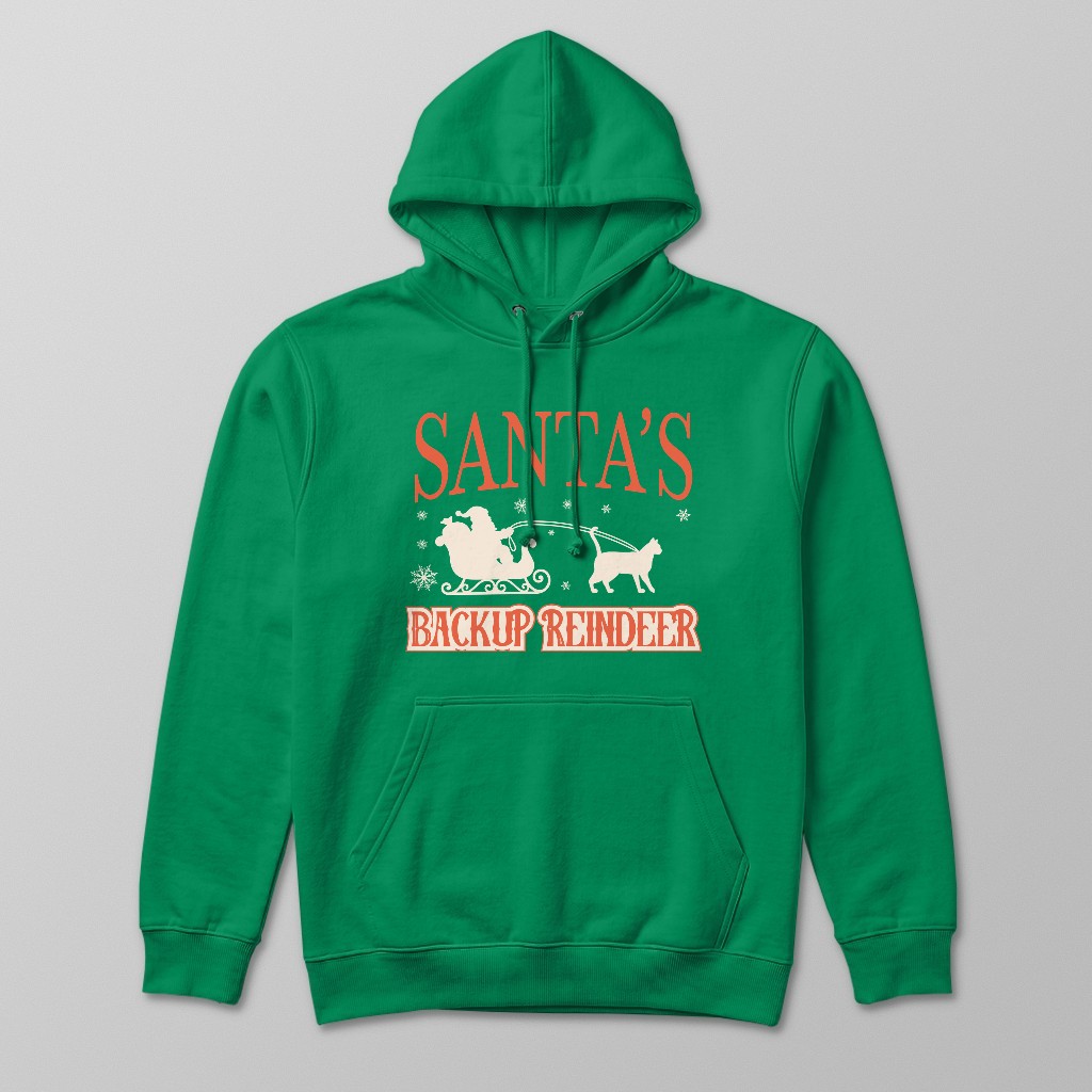Santa's Backup Reindeer: Personalised {breedFullName} Hoodie