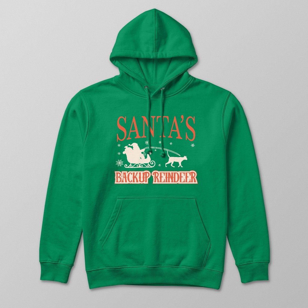 Santa's Backup Reindeer: Personalised {breedFullName} Hoodie