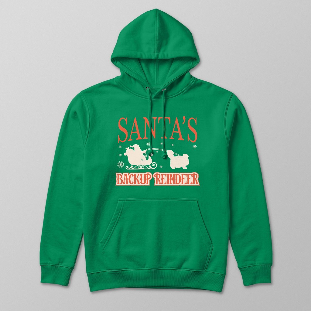 Santa's Backup Reindeer: Personalised {breedFullName} Hoodie