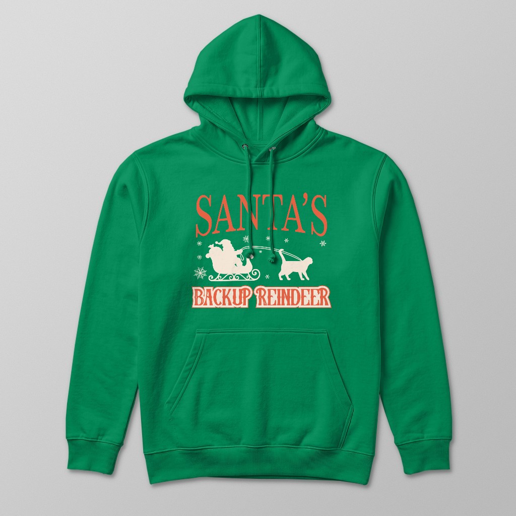 Santa's Backup Reindeer: Personalised {breedFullName} Hoodie
