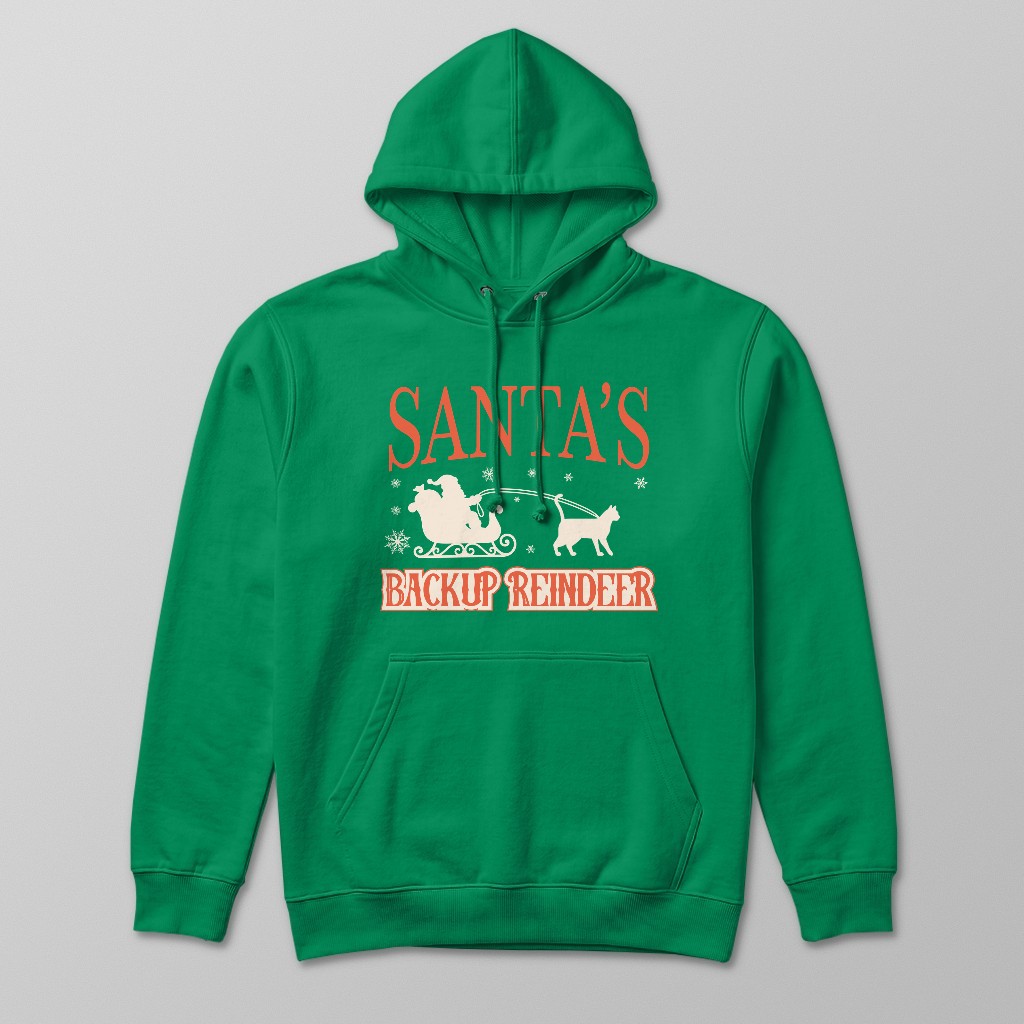 Santa's Backup Reindeer: Personalised {breedFullName} Hoodie