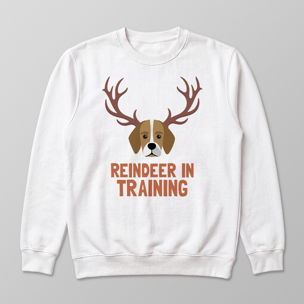 Reindeer In Training: Personalised {breedFullName} Sweatshirt