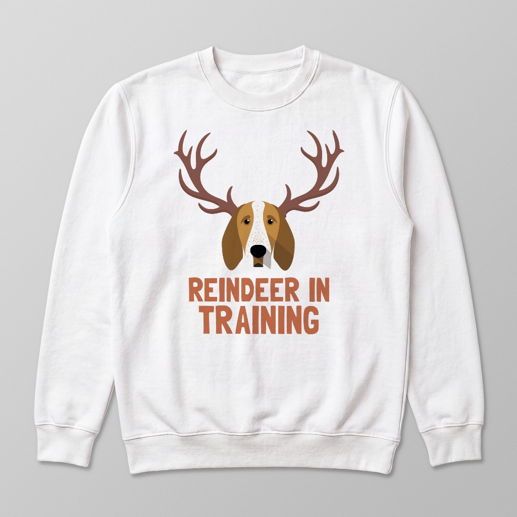 Reindeer In Training: Personalised {breedFullName} Sweatshirt