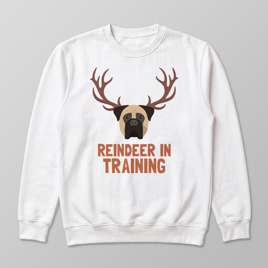Reindeer In Training: Personalised {breedFullName} Sweatshirt