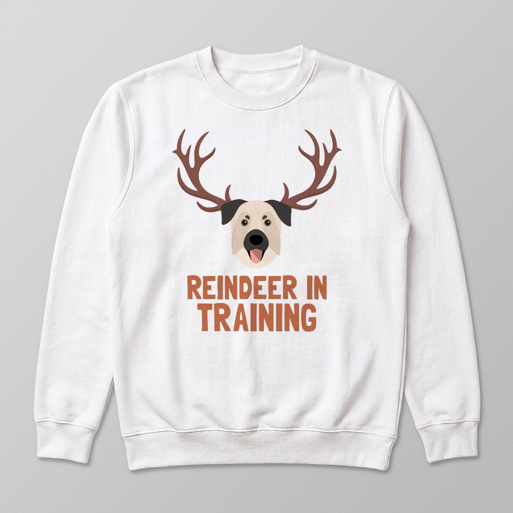 Reindeer In Training: Personalised {breedFullName} Sweatshirt