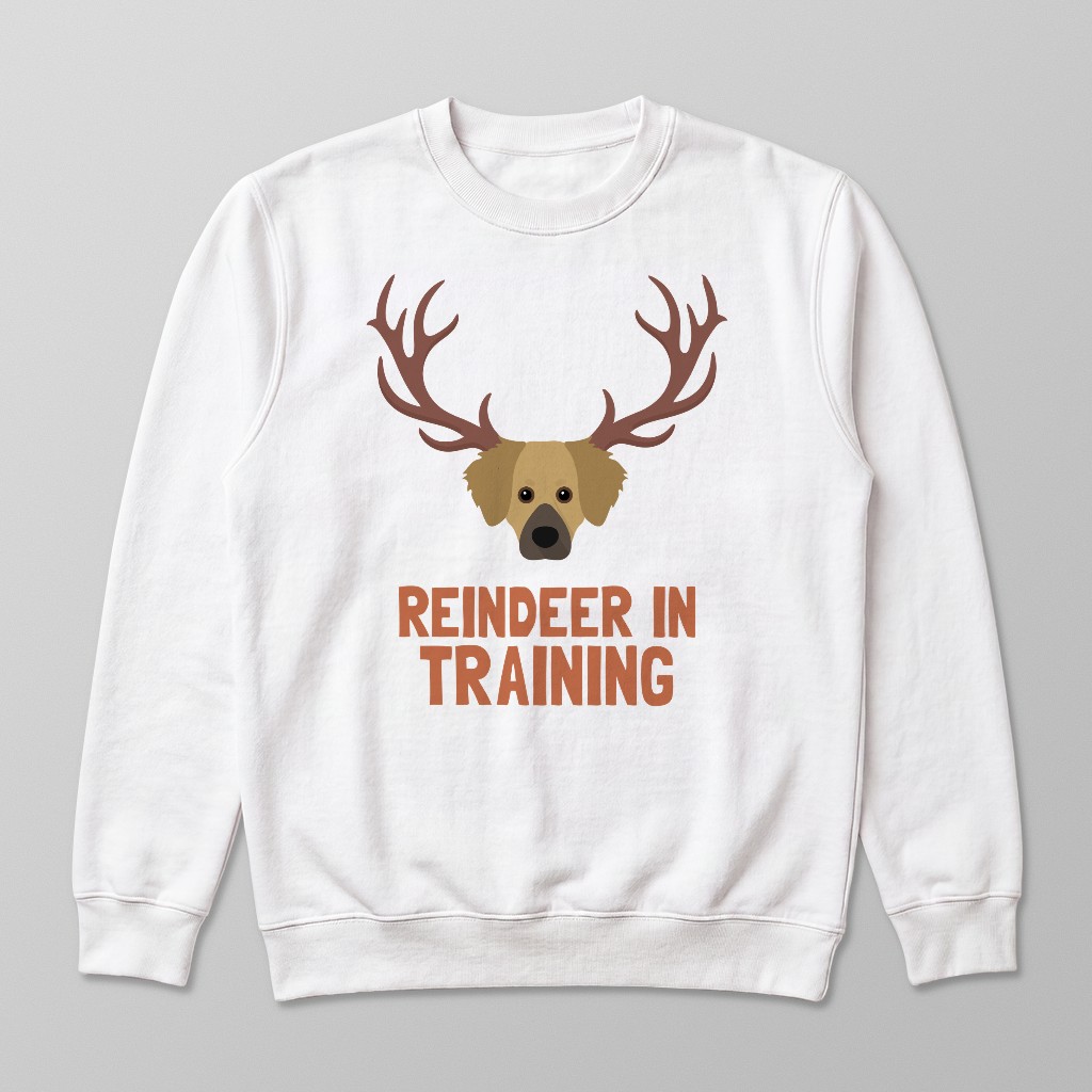 Reindeer In Training: Personalised {breedFullName} Sweatshirt