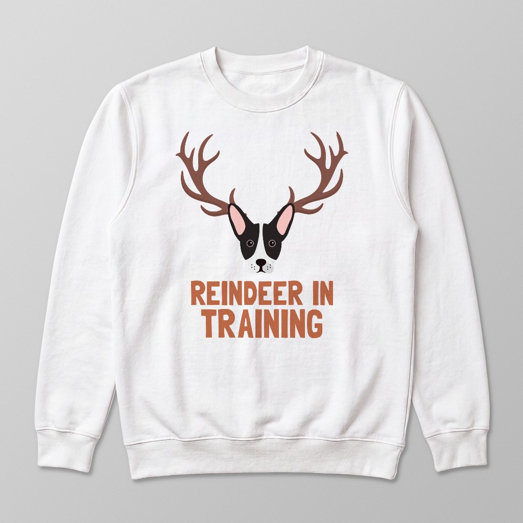 Reindeer In Training: Personalised {breedFullName} Sweatshirt