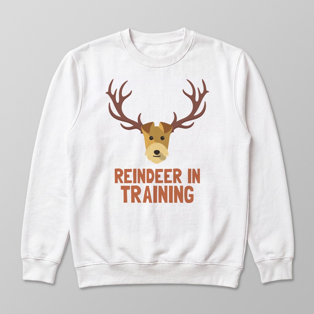 Reindeer In Training: Personalised {breedFullName} Sweatshirt