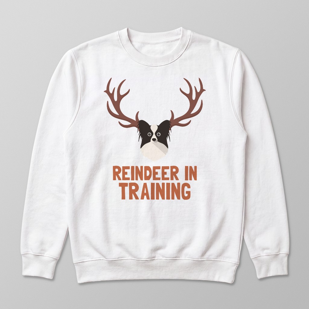 Reindeer In Training: Personalised {breedFullName} Sweatshirt