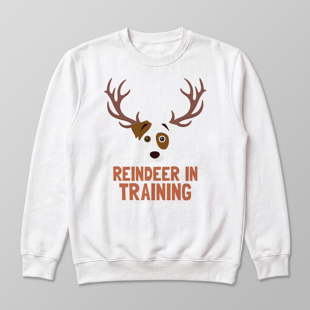 Reindeer In Training: Personalised {breedFullName} Sweatshirt