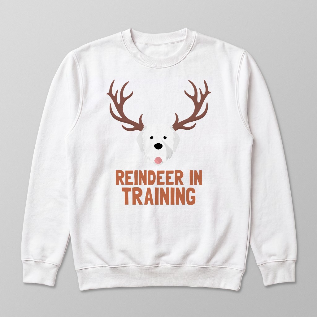 Reindeer In Training: Personalised {breedFullName} Sweatshirt