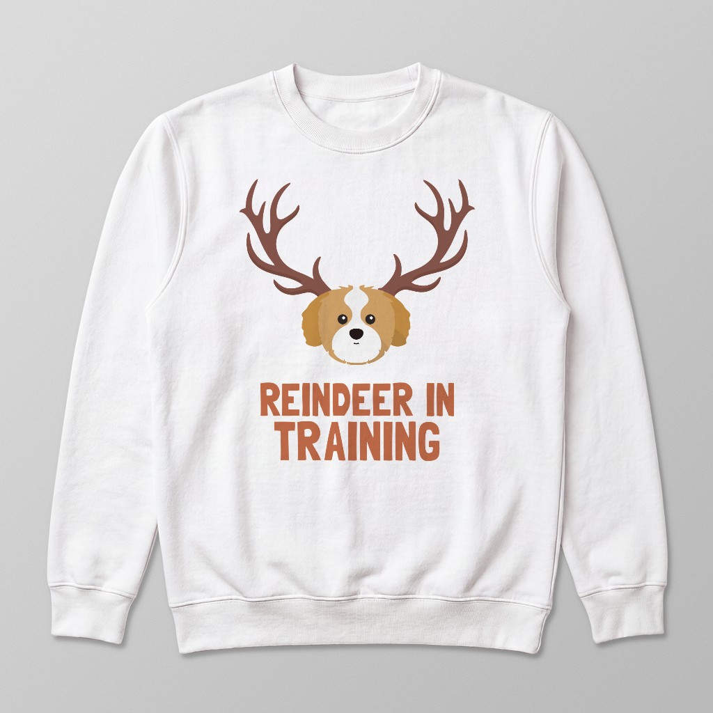 Reindeer In Training: Personalised {breedFullName} Sweatshirt